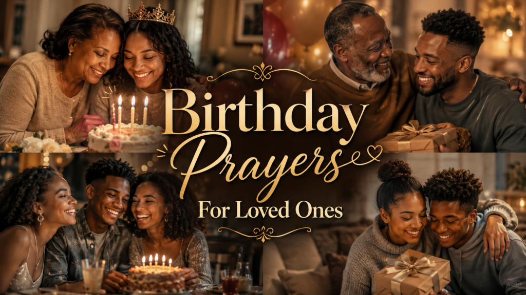 Birthday prayers for family and friends emotional celebration image