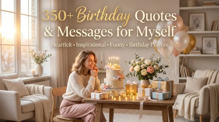 350+ Birthday Quotes and Messages for Myself (2026)