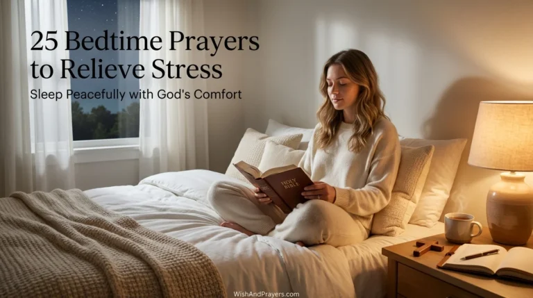 25 Bedtime Prayers to Relieve Stress and Sleep Peacefully