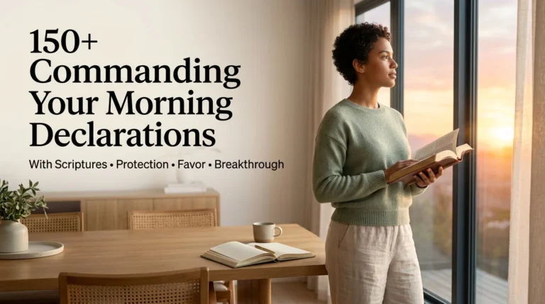 150+ Commanding Your Morning Declarations with Scriptures