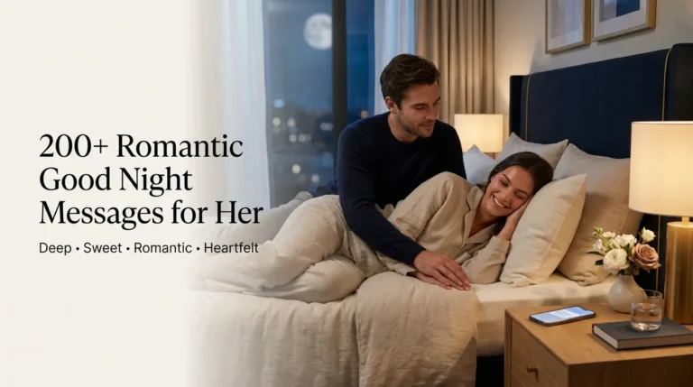 200+ Romantic Good Night Messages for Her (Deep & Sweet)