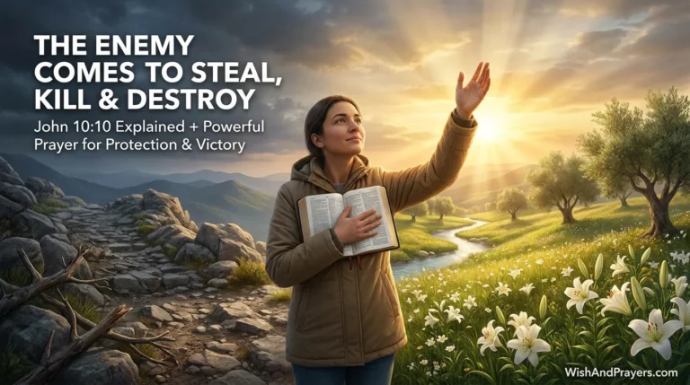 The Enemy Comes to Steal Kill and Destroy (John 10:10 + Prayer)